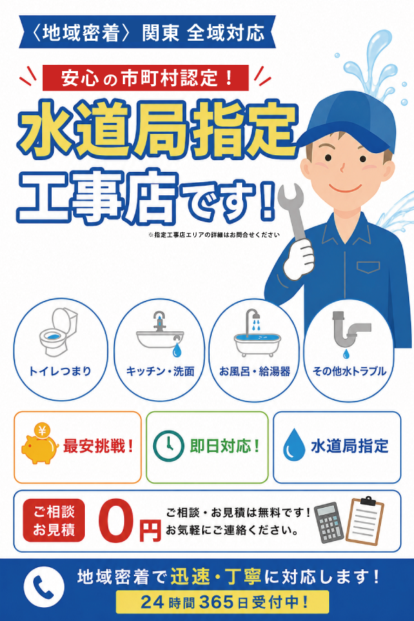ご相談・見積0円 24時間受付中!! 深夜でもトラブル解決!